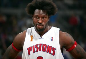 Ben Wallace playing from Pistons