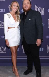 Luke Combs with Nicole Hocking