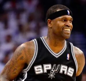 Stephen Jackson playing for San Antonio Spurs