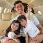 Thibaut Courtois With His Children