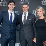 Thibaut Courtois With His Parents