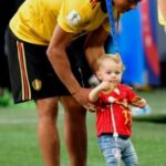 Youri Tielemans With His Daughter Melina