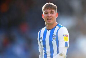 Emile Smith Rowe playing for Huddersfield Town