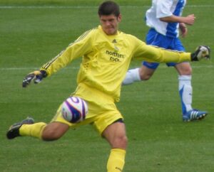 Fraser Forster playing for Newcastle United