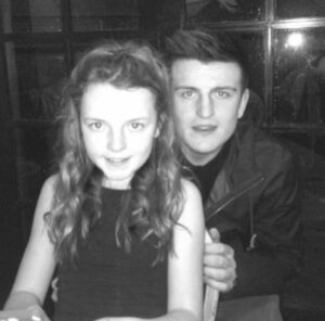 Harry Maguire with his sister