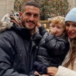 Koke (Jorge Resurreccion Merodio) With His Wife And Son