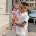 Lautaro Martinez With His Daughter