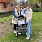 Manuel Lanzini With His Family- Mother, Wife (to be) And Son