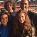 Matteo Guendouzi With His Father, Brother And Sister