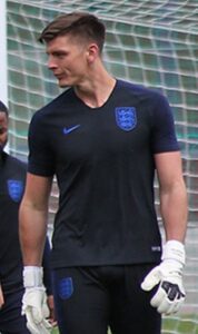 Nick Pope playing for England