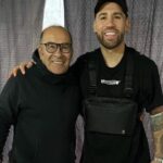 Nicolas Otamendi With His Father