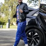 Theo Hernandez With His Car