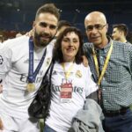 Dani Carvajal With His Father And Mother