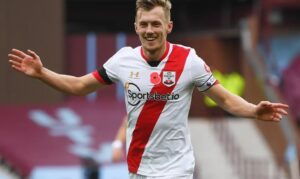 James Ward-Prowse after breaking the record for most number of free-kick goals for Southampton