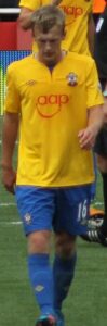 James Ward-Prowse playing for Southampton in 2012