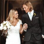 Jannik Vestergaard With His Wife