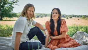 Joanna Gaines with her husband Chip