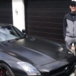 John Stones with his Mercedes