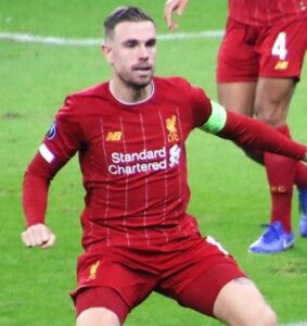 Jordan Henderson playing for Liverpool