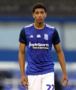 Jude Bellingham playing for Birmingham City