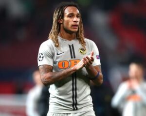 Kevin Mbabu playing for Newcastle United