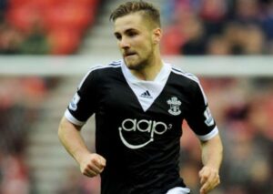 Luke Shaw playing for Southampton