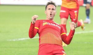 Mario Gavranović after scoring a goal for Kayserispor