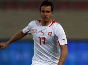 Mario Gavranović playing for Switzerland