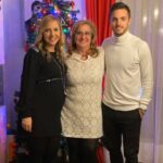 Pablo Sarabia With His Mother And Sister