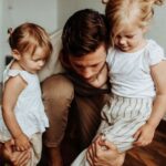 Wout Weghorst With His Daughters