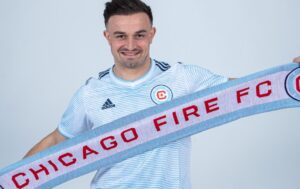 Xherdan Shaqiri in Chicago Fire FC colours