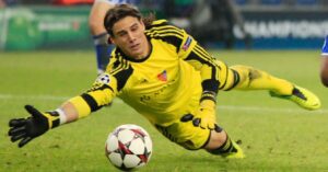 Yann Sommer saving a goal for FC Basel