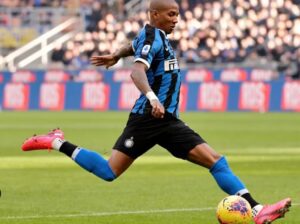 Ashley Young in action for Inter