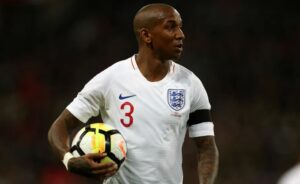 Ashley Young playing for England