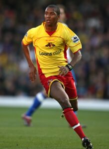 Ashley Young playing for Watford