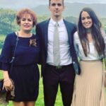 Diego Llorente With His Mother And Wife