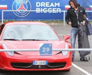 Edinson Cavani's Ferrari