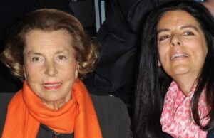 Liliane Bettencourt with daughter Francoise Bettencourt Meyers