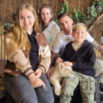 Lucas Biglia With His Daughter, Wife And Son (Left To Right)