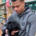 Lukas Nmecha With His Pet