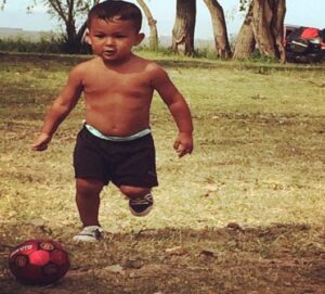 Marcos Rojo Chilhood Picture Of Playing Football