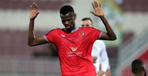 Mohammed Muntari playing for Al-Duhail