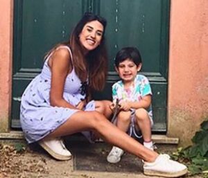 Rouba Saadeh With her son Marcus