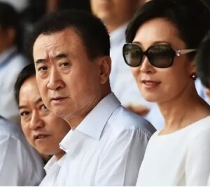 Wang Jianlin Wiith Wife