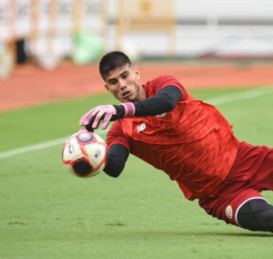 Aaron Cruz playing for Costa Rica