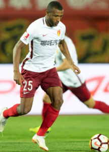 Ayoub El Kaabi playing for Hebei F.C.