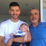 Geronimo Rulli With His Father And Son