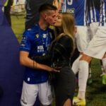 Jakub Kaminski With His Girlfriend