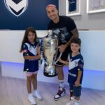 Jason Davidson With His Son And Daughter