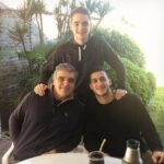 Juan Agustin Musso With His Father And Brother